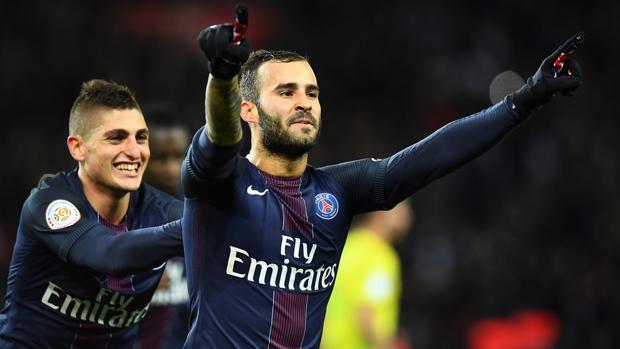 Jesé, en un partido del PSG esta temporada