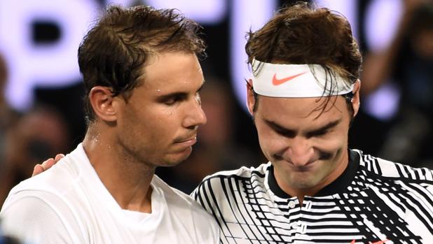 Nadal y Federer, tras la final de Australia