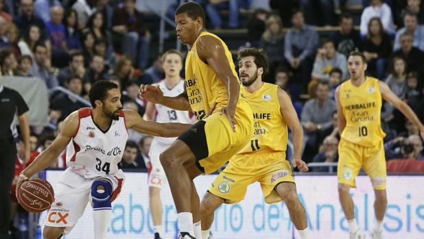 Un partido entre el Manresa y el Gran Canaria de la temporada 2014-15