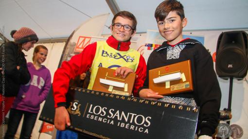 Arnau Gelpí, Samuel Beneyto y Alberto Morales, podio de la Optimist Excellence Cup