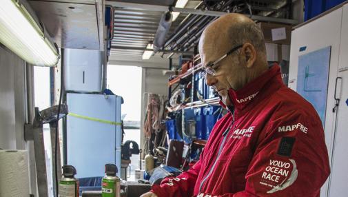 «Talpi», jefe del equipo de tierra del «Mapfre»