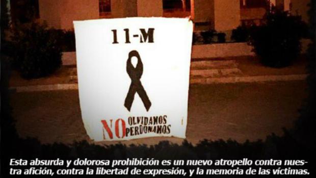 Seguridad prohíbe una pancarta en Carranza de homenaje a las víctimas del 11-M