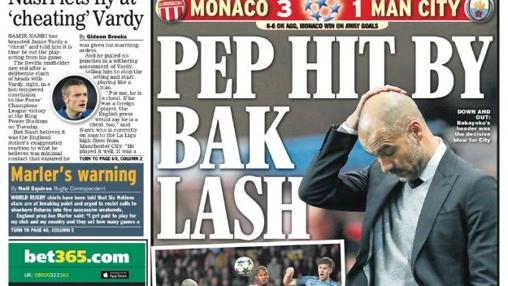 «Pep golpeado»