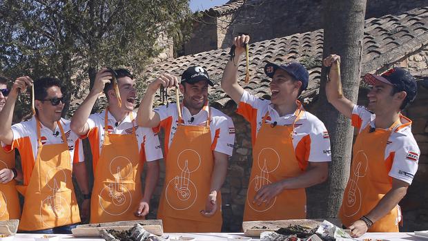 Márquez y Pedrosa, de «calçots»