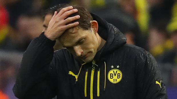 Thomas Tuchel, durante el Dortmund-Mónaco de Champions