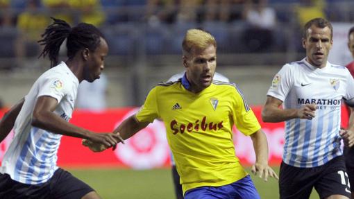 Partido del Trofeo Carranza ante el Málaga.