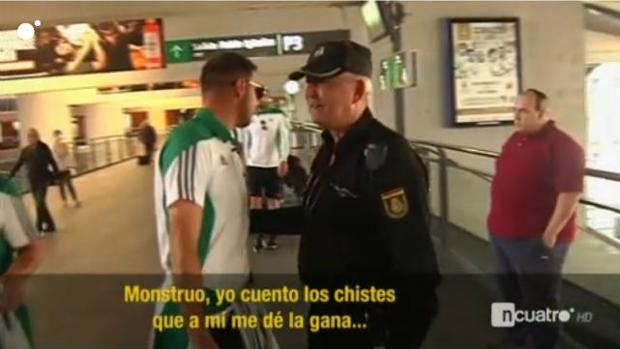 Joaquín, a un aficionado que le increpó en Santa Justa: «Cuento los chistes que a mí me da la gana»