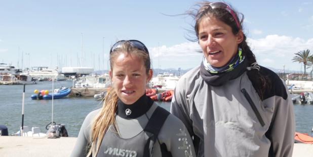 Silvia Mas y Patricia Cantero con el objetivo del Mundial de 470