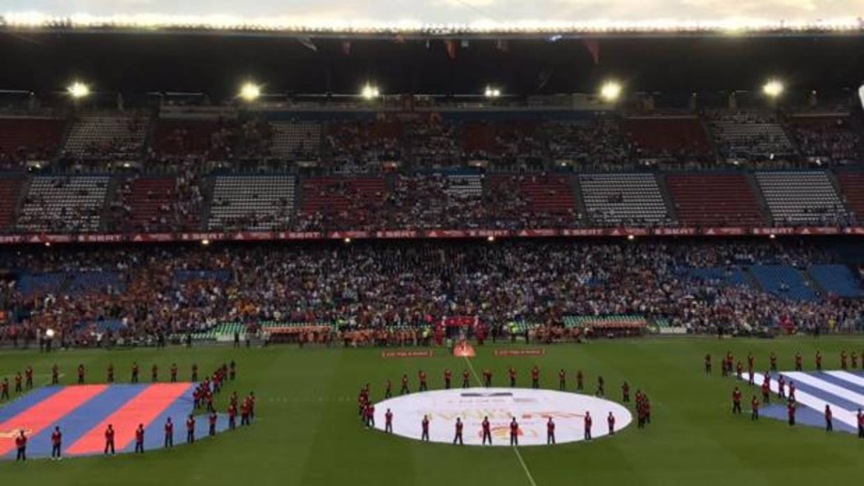 Imagen del Vicente Calderón minutos antes de la final