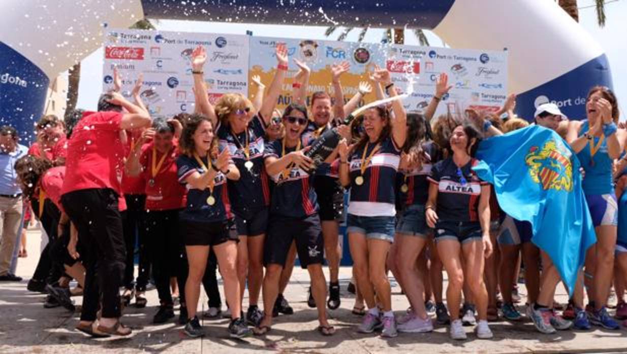 Las veteranas de Altea, Campeonas de España de Llaüt