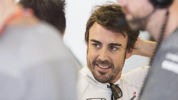 Fernando Alonso, durante los entrenamientos libres en Montreal