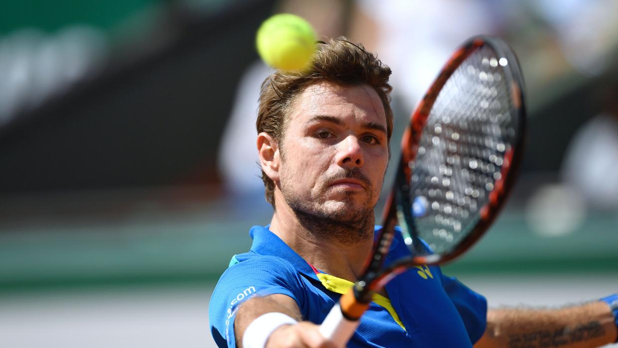 Wawrinka, durante el duelo ante Murray