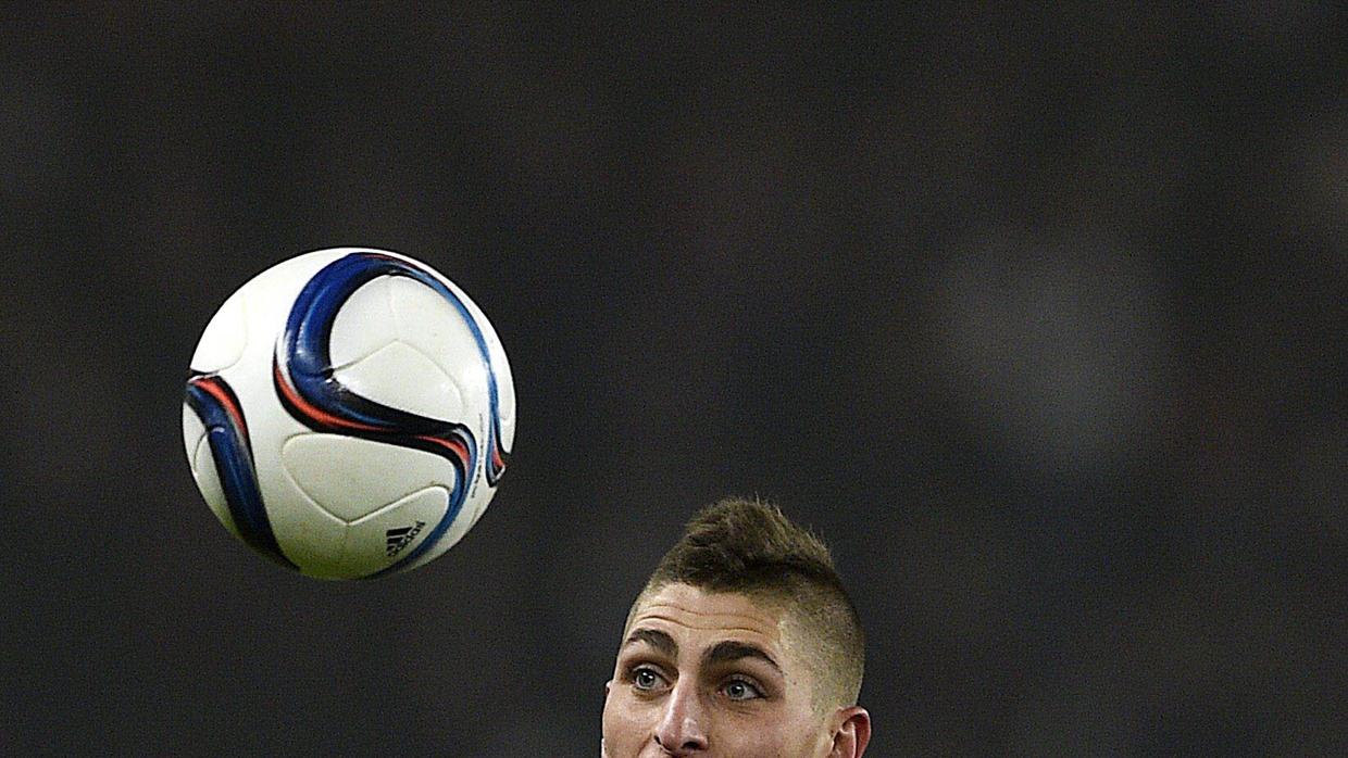 Marco Verratti durante un partido del PSG