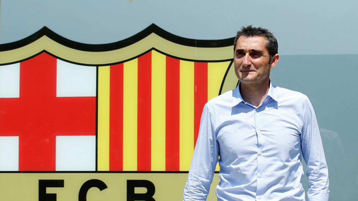 Ernesto Valverde, presentado como nuevo entrenador del conjunto azulgrana.