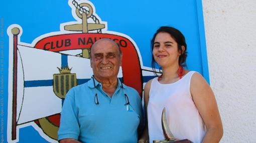 Mª Victoria Bautista y Oscar López, campeones de la Copa de España Laser Aguas Interiores