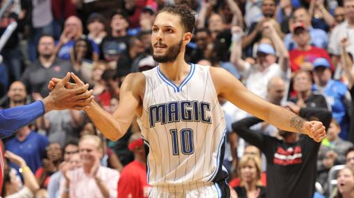 Evan Fournier, en un partido de los Orlando Magic