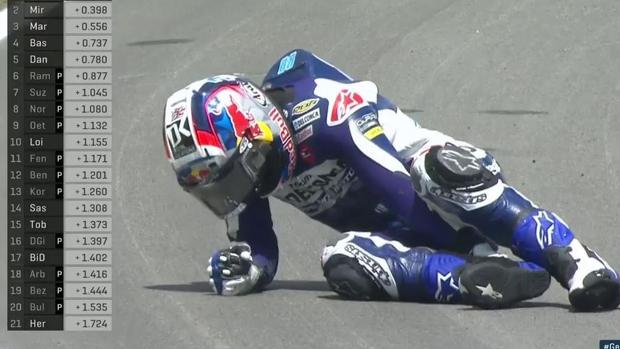 Jorge Martín se rompe el tobillo en Sachsenring