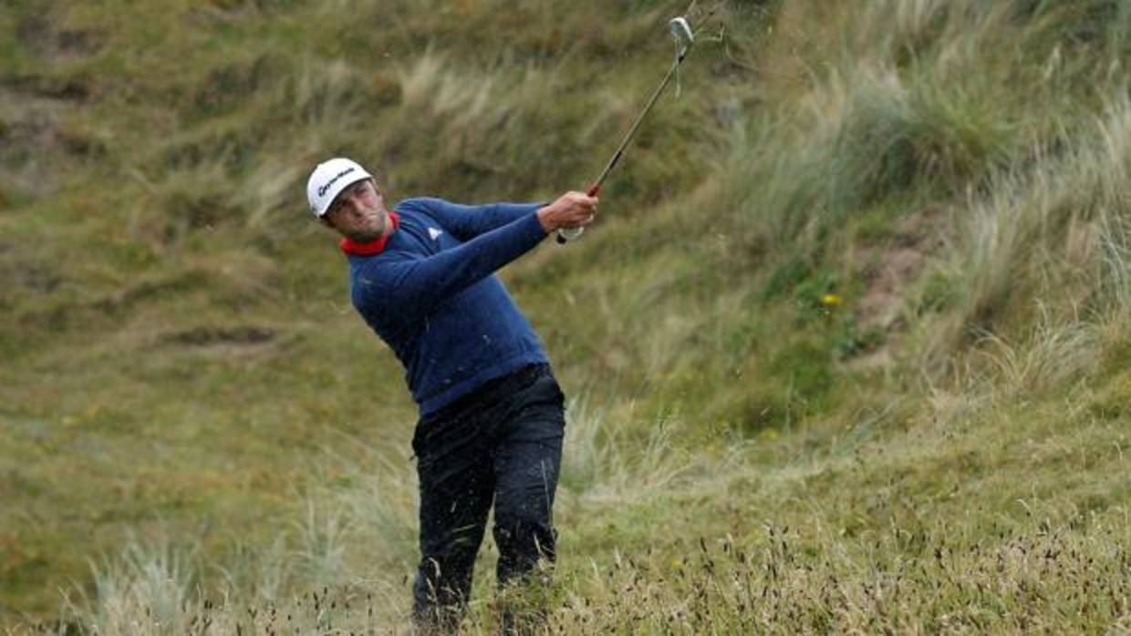 Jon Rahm, durante la cuarta ronda del Open de Irlanda