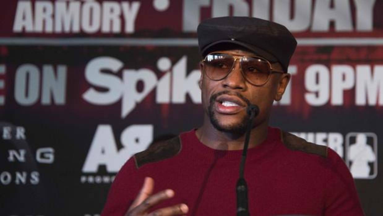 Floyd Mayweather, durante una conferencia de prensa en Washington