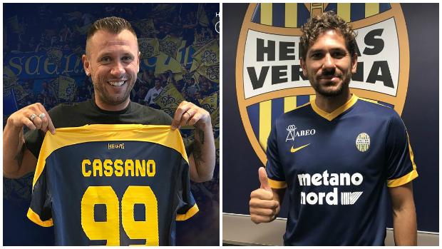 Cassano-Cerci, la mediática delantera del Hellas Verona