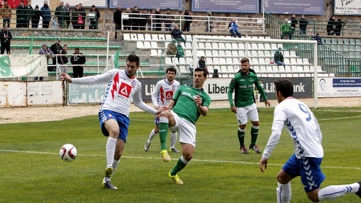 Imagen del Toledo-Rayo Majadahonda de febrero de 2016