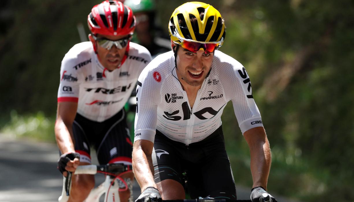 Alberto Contador y Mikel Landa