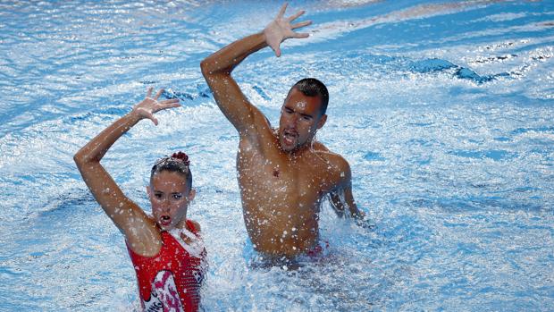 Ferreras y Ribes, quintos en el dúo mixto técnico