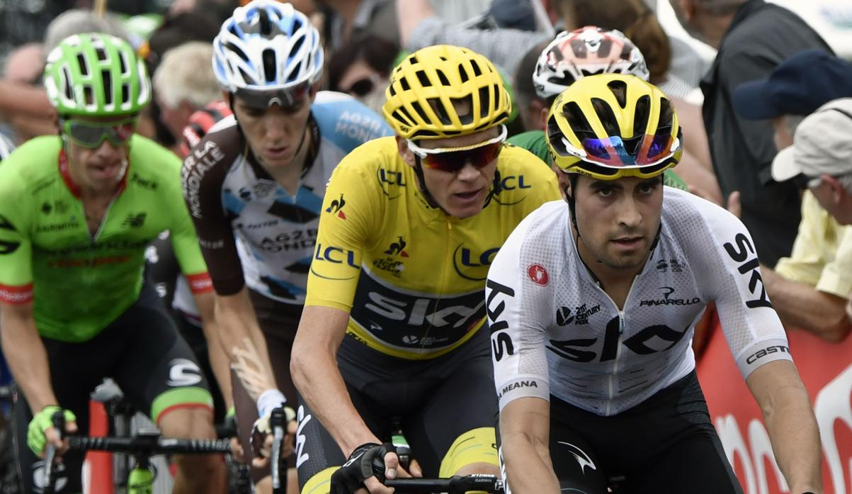 Mikel Landa y Christopher Froome en el Tour de Francia