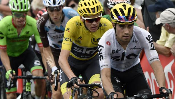 Mikel Landa y Christopher Froome en el Tour de Francia
