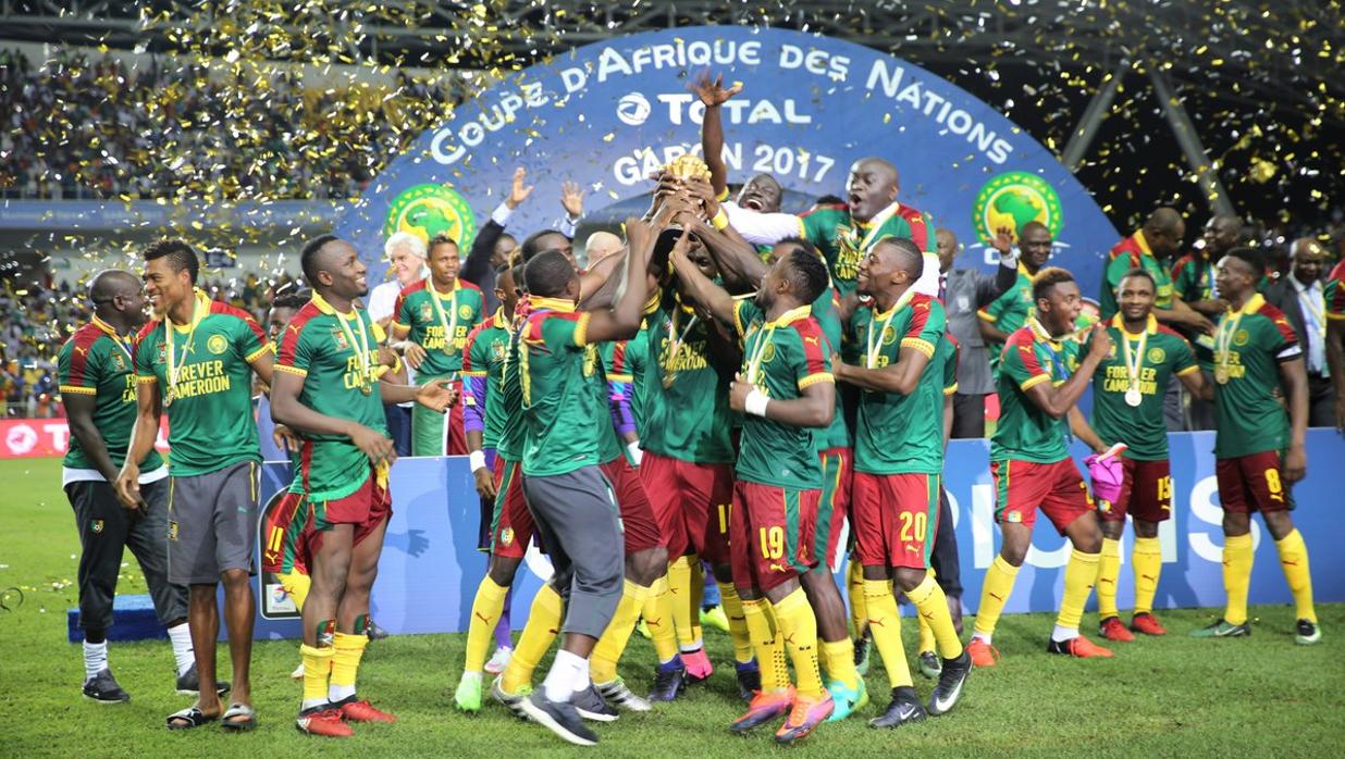 La selección camerunesa de football, campeones de la Copa de África 2017