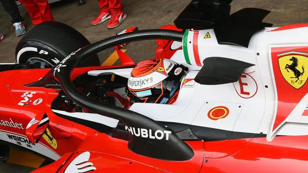Imagen del halo colocado en el coche de uno de los pilotos de Fórmula 1