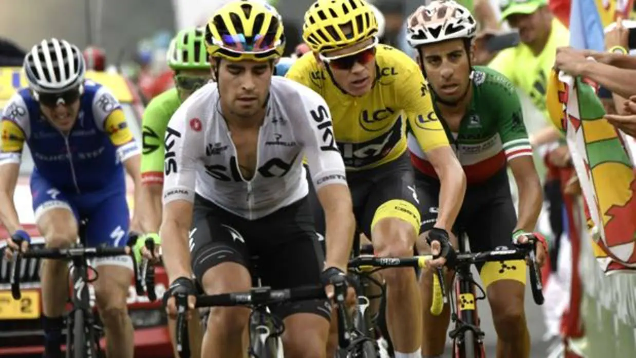 Landa tira de Froome en el último Tour de Francia