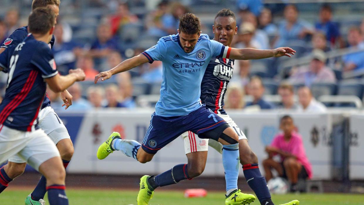 David Villa en un partido de la MLS