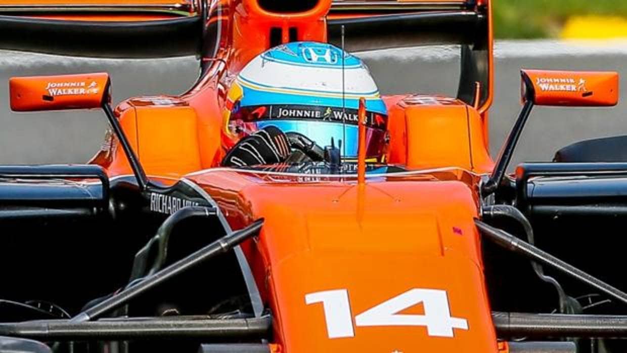 Fernando Alonso, al volante del McLaren-Honda