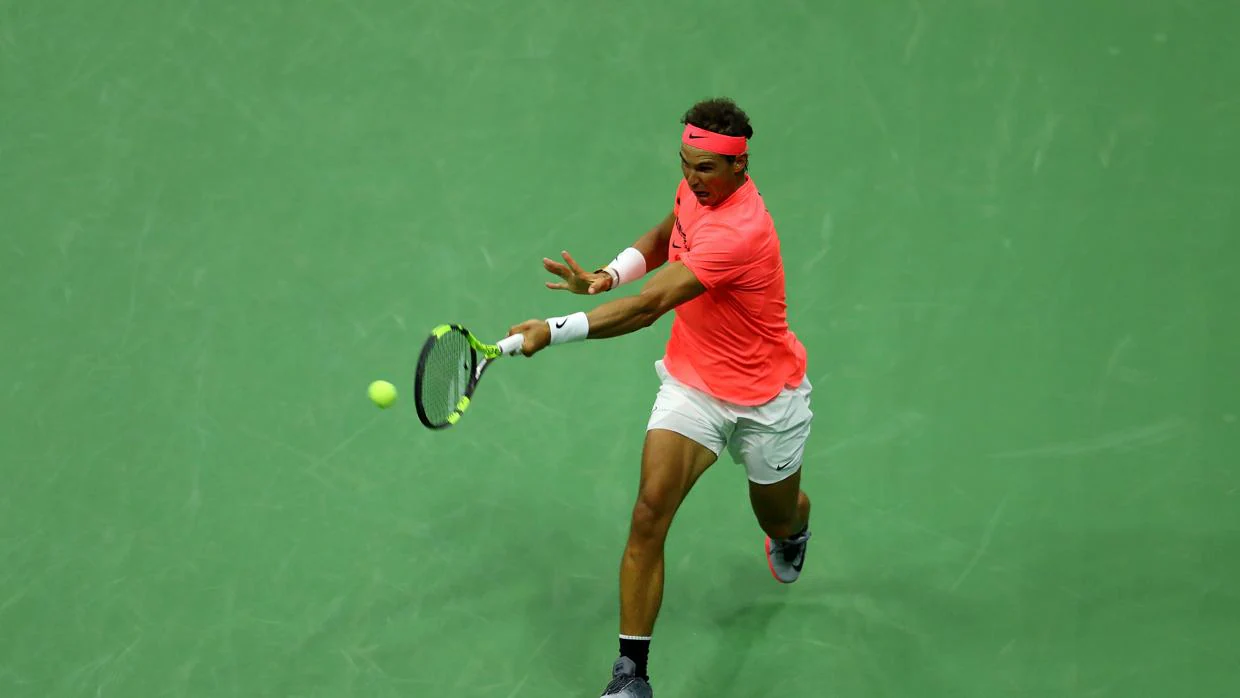 Rafael Nadal, durante el partido de primera ronda del US Open