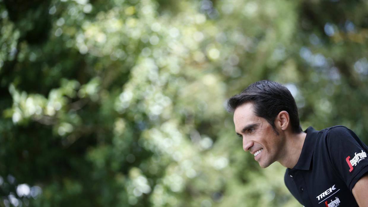 Alberto Contador en Laguardia