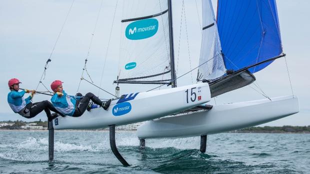 Martínez y Maslivets, podio provisional del Mundial de Nacra 17
