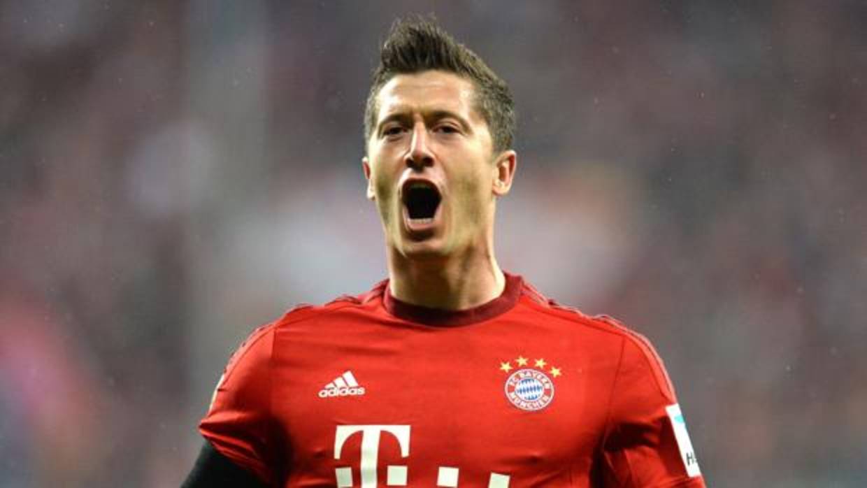 Robert Lewandowski, en un partido con el Bayern