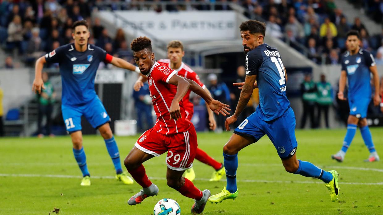 El jugador durante el partido del Bayern Múnich frente al Hoffenheim