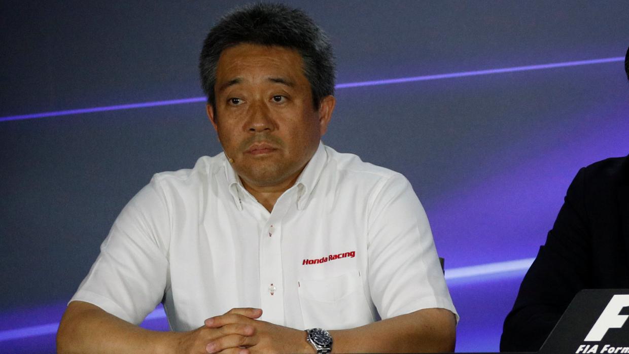 Masashi Yamamoto, durante la rueda de prensa del GP de Singapur