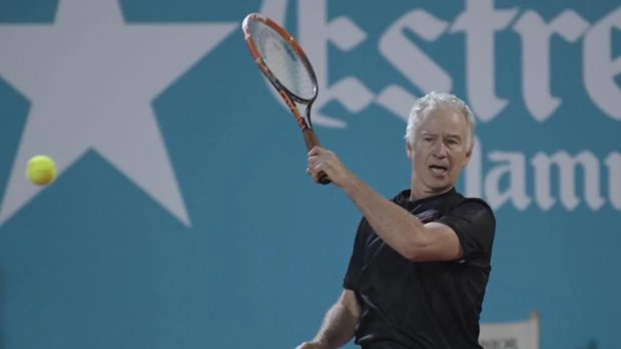 John McEnroe, durante la final de la Senior Masters Cup