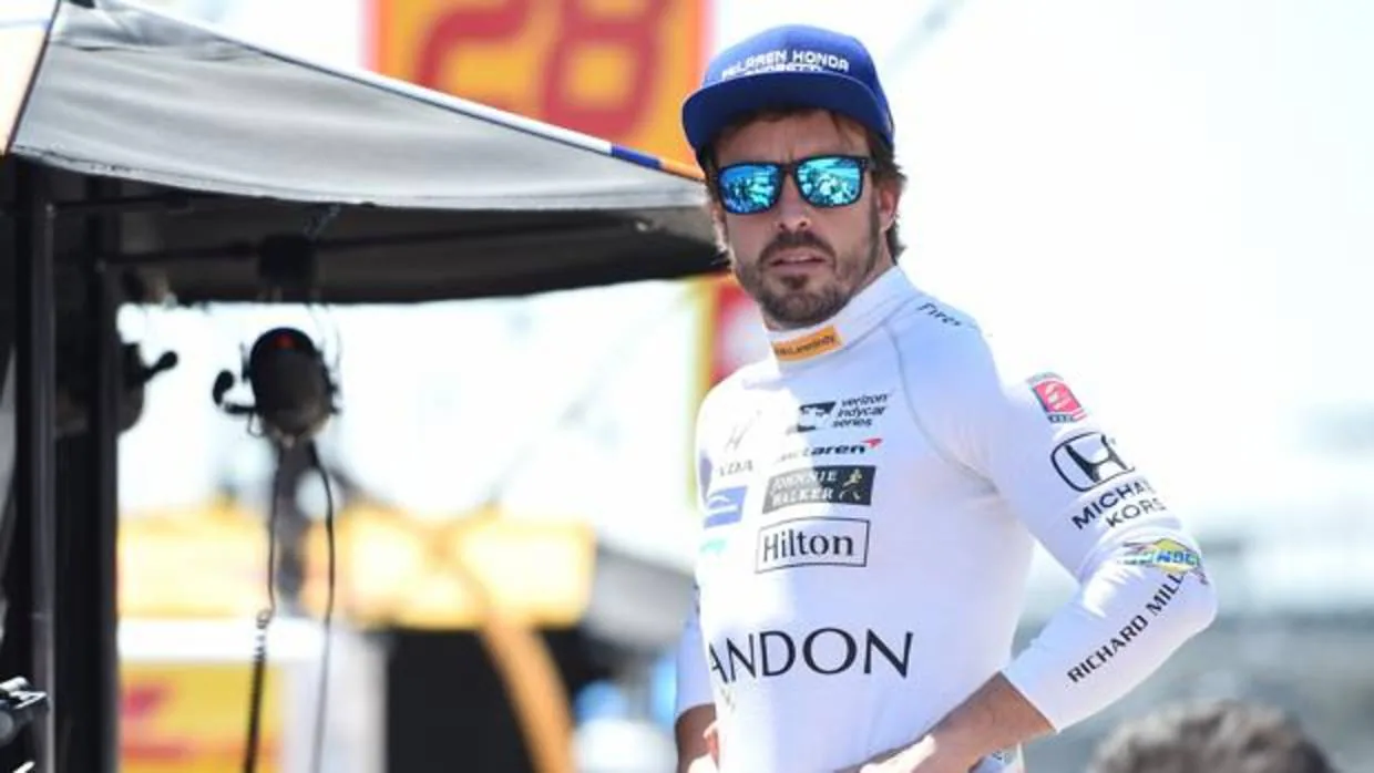 Fernando Alonso, durante su participación en las 500 Millas de Indianápolis