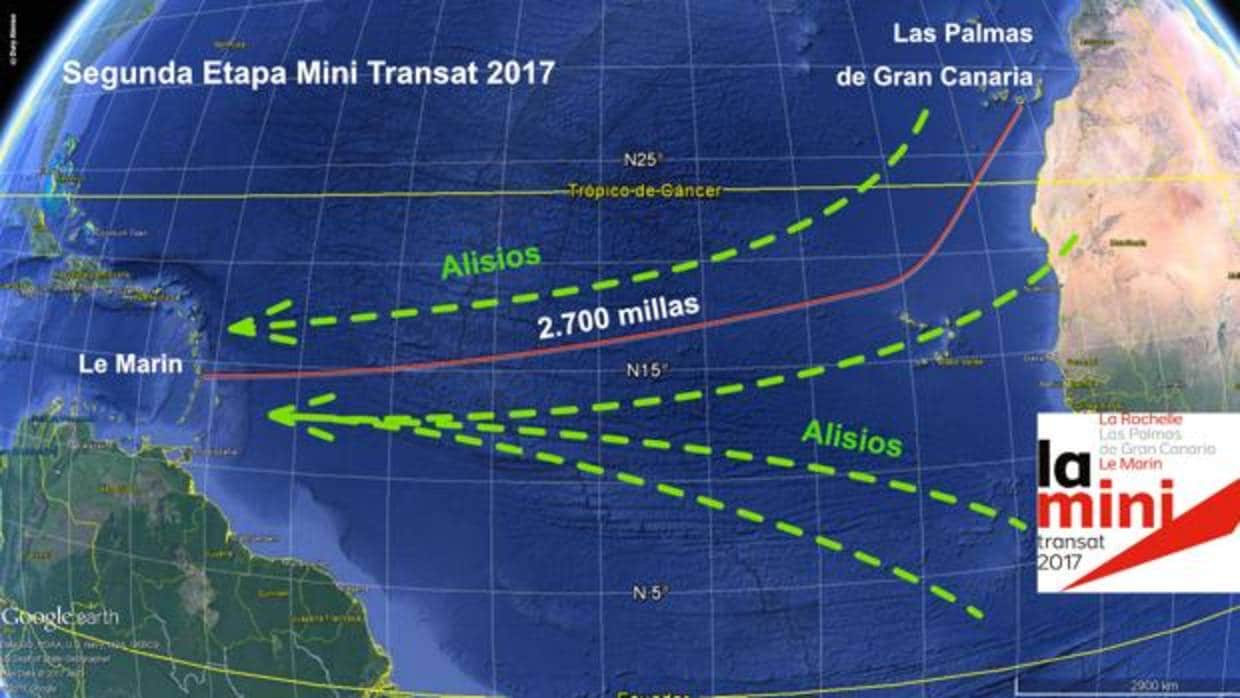 A por los Alisios para la segunda etapa Mini Transat 2017