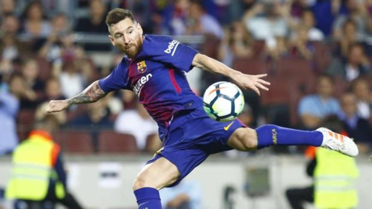 Alcácer se disfraza de Messi