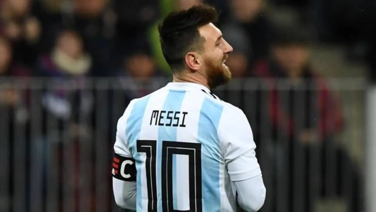 Leo Messi durante el partido disputado por Argentina