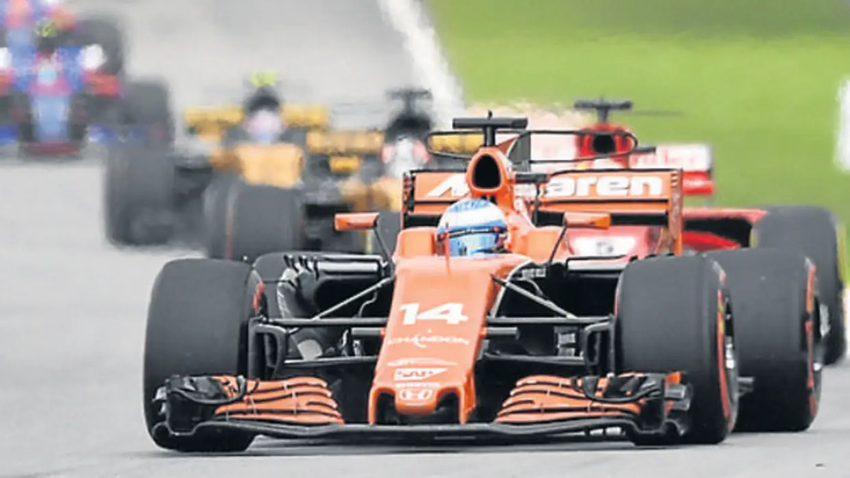 El McLaren de Fernando Alonso