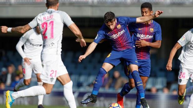 El Almería fuerza el empate y agranda la racha negativa del Barça B