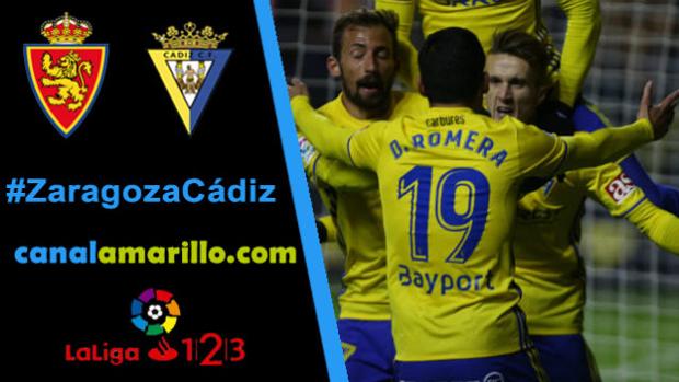 El Zaragoza vs Cádiz CF, minuto a minuto