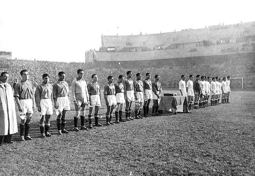 Madrid y Os Belenenses, el día de la inauguración del Nuevo Chamartín