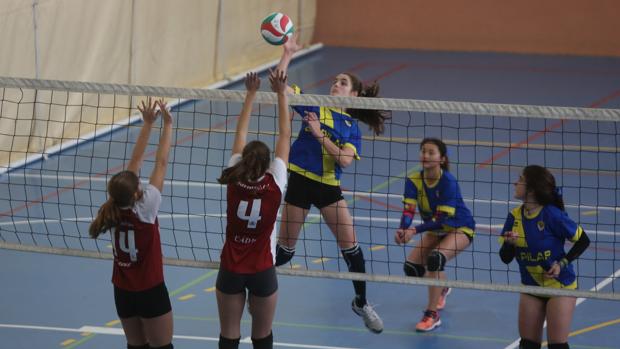 La lluvia saca brillo a la fuerza de la Olimpiada Marianista en Cádiz